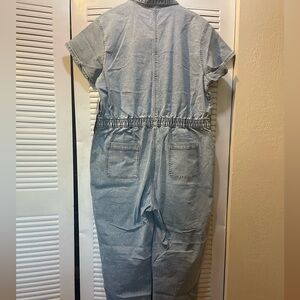 Celebrity Pink Denim Porkchop Boilersuit